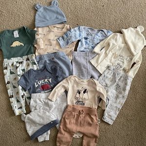 Baby boy clothing bundle size 0-3 months miscellaneous brands